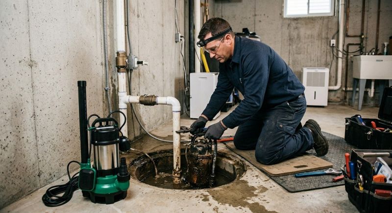 Basement Drainage Installation in West Des Moines, IA