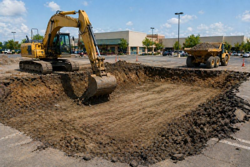 Parking Lot Excavation in Provo, UT